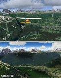FSC Dolomiti 3D X-Plane scenery FSX X-Plane comparison 2